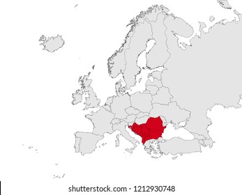 Map of Southeastern Europe