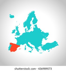 map of Spain