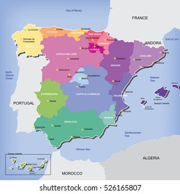 map of Spain
