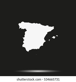 Map of Spain.