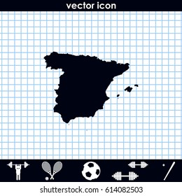 Map of Spain.