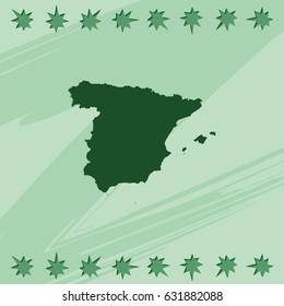 Map of Spain.