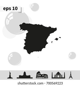 Map of Spain.