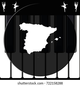 Map of Spain.