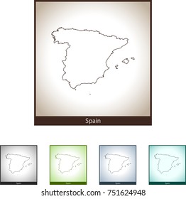 map of Spain