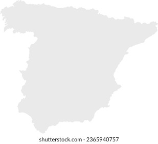 Mapa de España con relleno gris