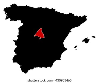 Map - Spain, Madrid