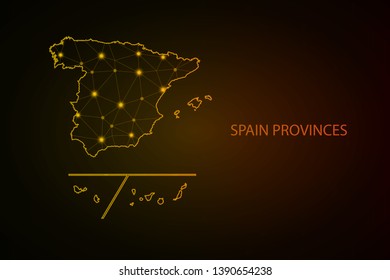 Map of Spain Provinces. Vector Illustration EPS10. - Vector - Vector