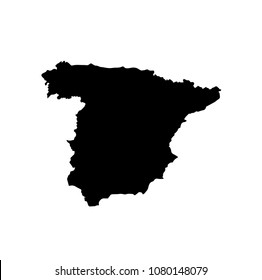 map of Spain. vector illustration