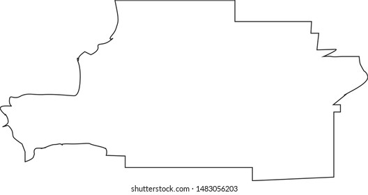 Map Of Spalding County In Georgia State In USA