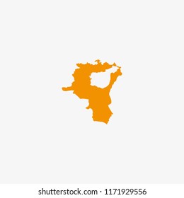 Map of St. Gallen - Switzerland Vector Illustration

