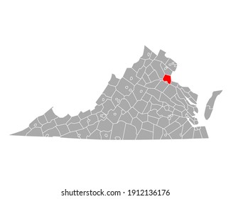 Map of Stafford in Virginia on white