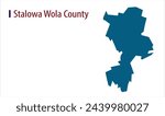 Map of Stalowa Wola County, Stalowa Wola County Map, Region of Poland, district, states, Poland map, Politics, government, people, national day, full map, area, containment, outline