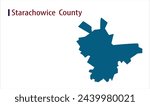 Map of Starachowice County, Starachowice County Map, Region of Poland, district, states, Poland map, Politics, government, people, national day, full map, area, containment, outline