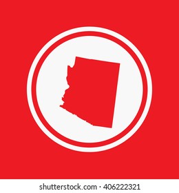 A Map of the the state Arizona