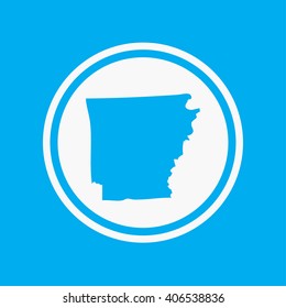 A Map of the the state Arkansas