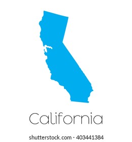 A Map of the the state  California