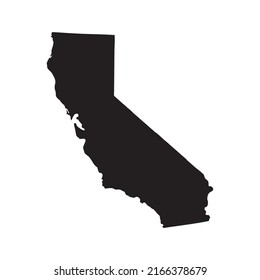 Map of state california usa. Vector image