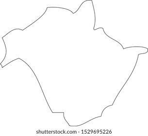 Map state Canada. New Brunswik