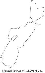 Map state Canada. Nova Scotia