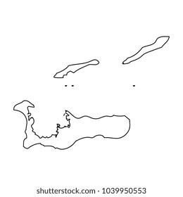 Map state Cayman Islands of Australia