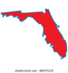 A Map of the the state  Florida