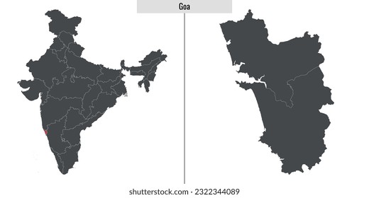 map of  state of India and location on Indian map