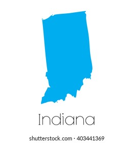 A Map of the the state  Indiana