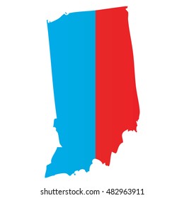 A Map of the the state  Indiana