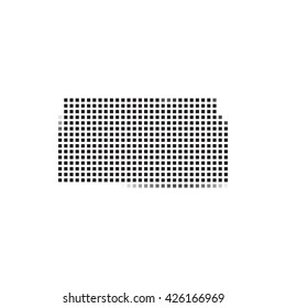 A Map of the the state Kansas