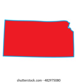A Map of the the state  Kansas