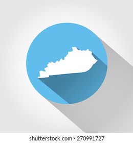 Map state of Kentucky