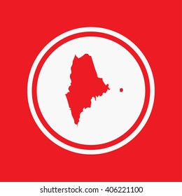 A Map of the the state Maine