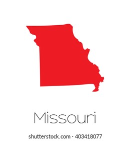 A Map of the the state Missouri