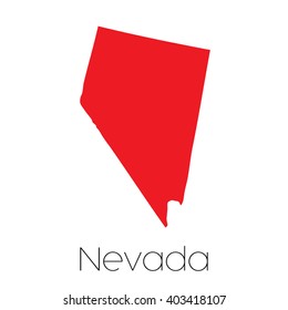 A Map of the the state Nevada