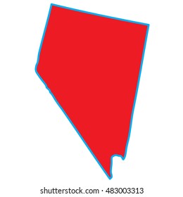 A Map of the the state  Nevada