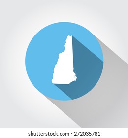 Map state of New Hampshire 