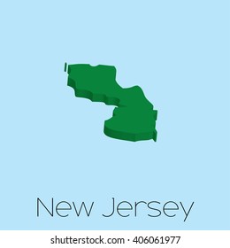 A Map of the the state New Jersey