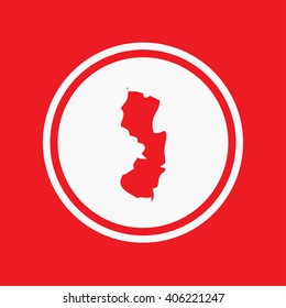 A Map of the the state New Yersey