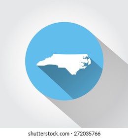 Map state of North Carolina