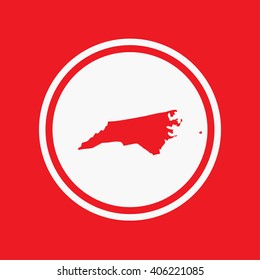A Map of the the state North Carolina