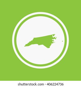 A Map of the the state North Carolina