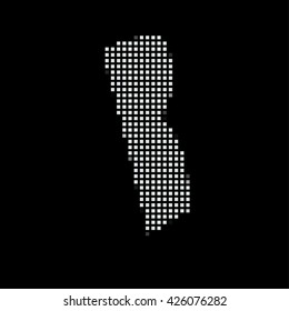 A Map of the the state Rhode Island