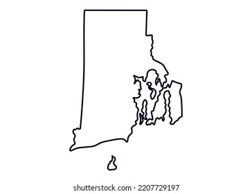 rhode island map clipart images