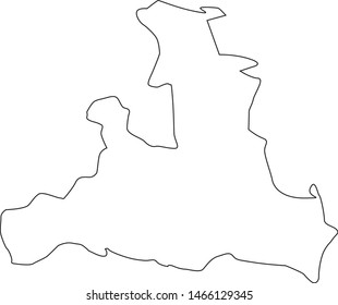 map of the state of Salzburg in Austria