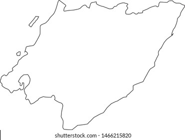 map of the state of Styria in Austria
