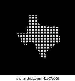 A Map of the the state Texas