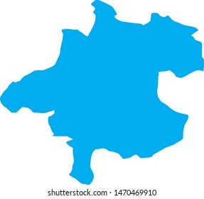 map of the state of Upper Austria in Austria