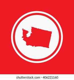 A Map of the the state Washington