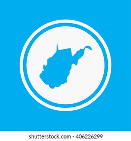 A Map of the the state West Virginia
